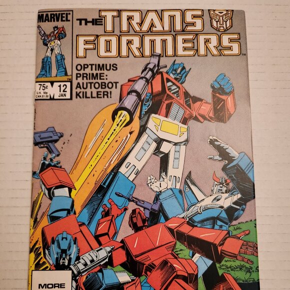 Transformers #12 (1986) Marvel Comics, US Edition, VF - Picture 1 of 13